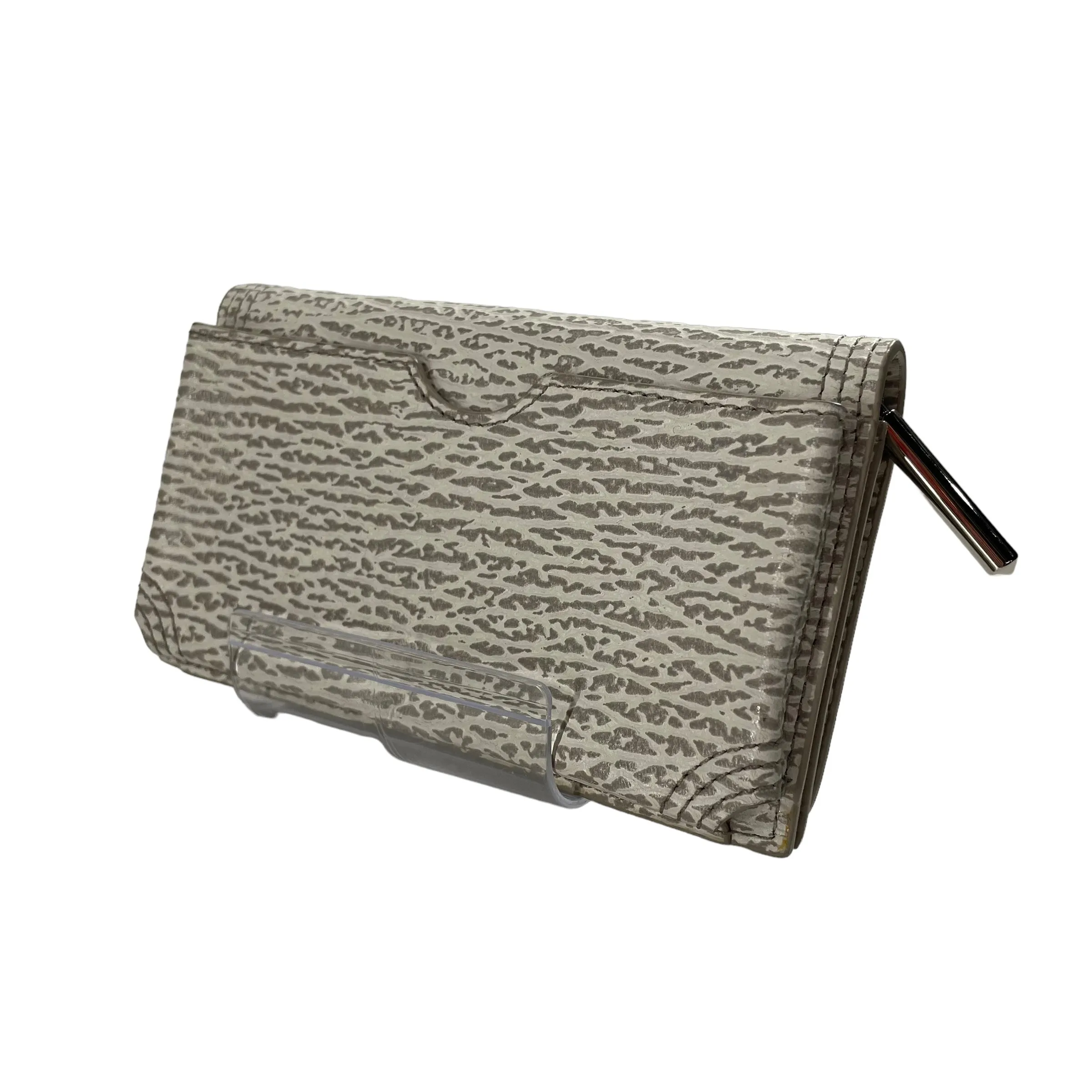 3.1 phillip lim/Wallet/Faux Leather/WHT/GRAY MARKINGS ON LEATHER