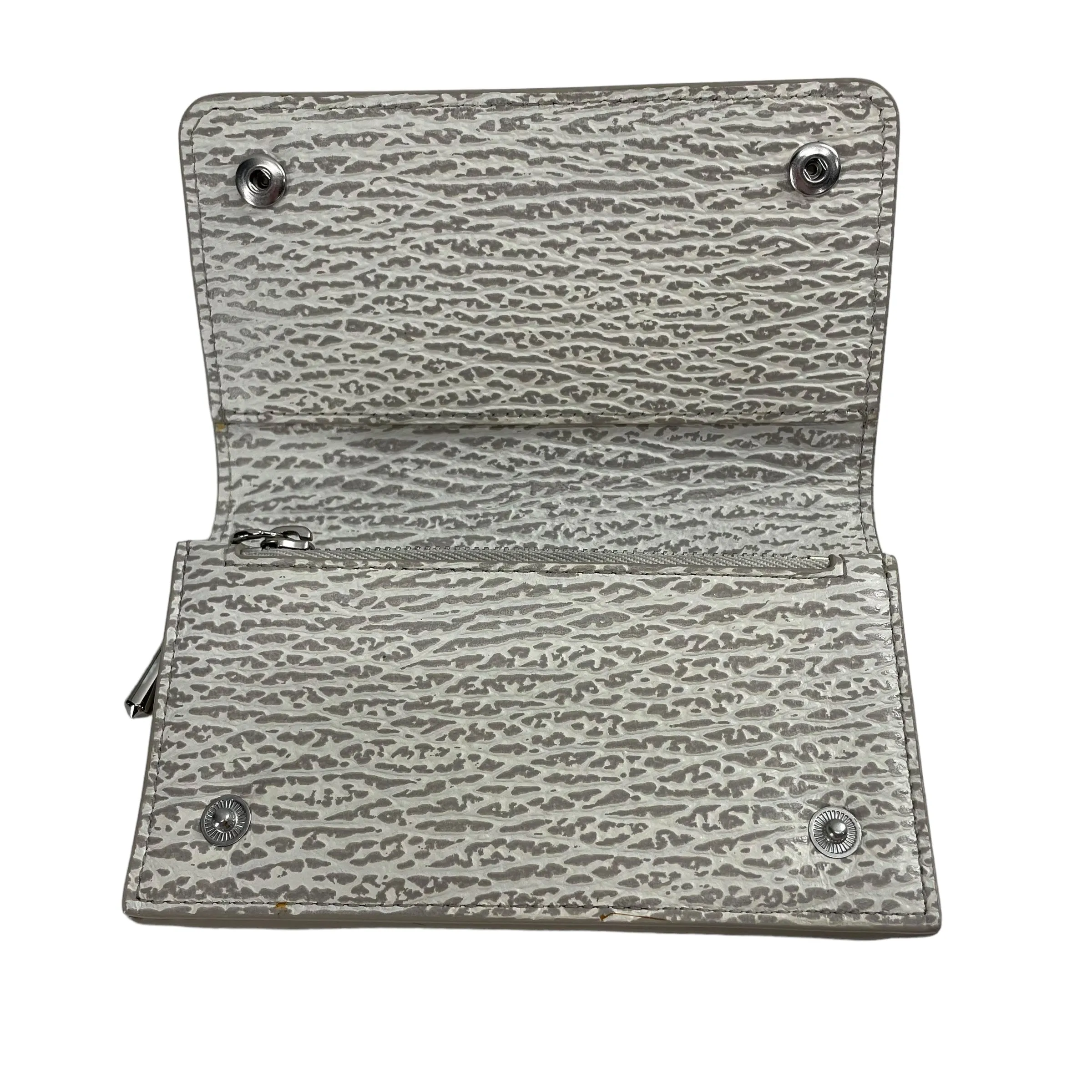3.1 phillip lim/Wallet/Faux Leather/WHT/GRAY MARKINGS ON LEATHER