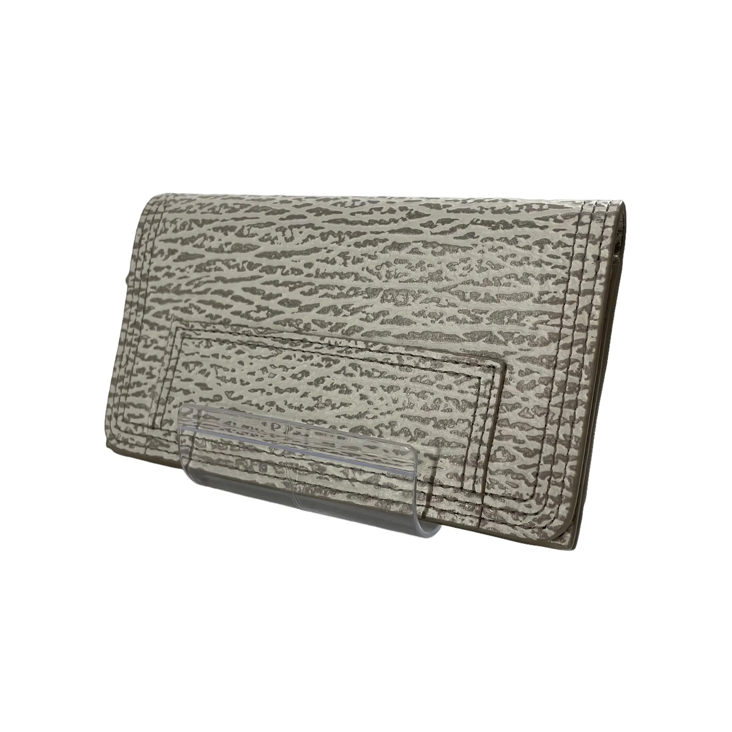 3.1 phillip lim/Wallet/Faux Leather/WHT/GRAY MARKINGS ON LEATHER