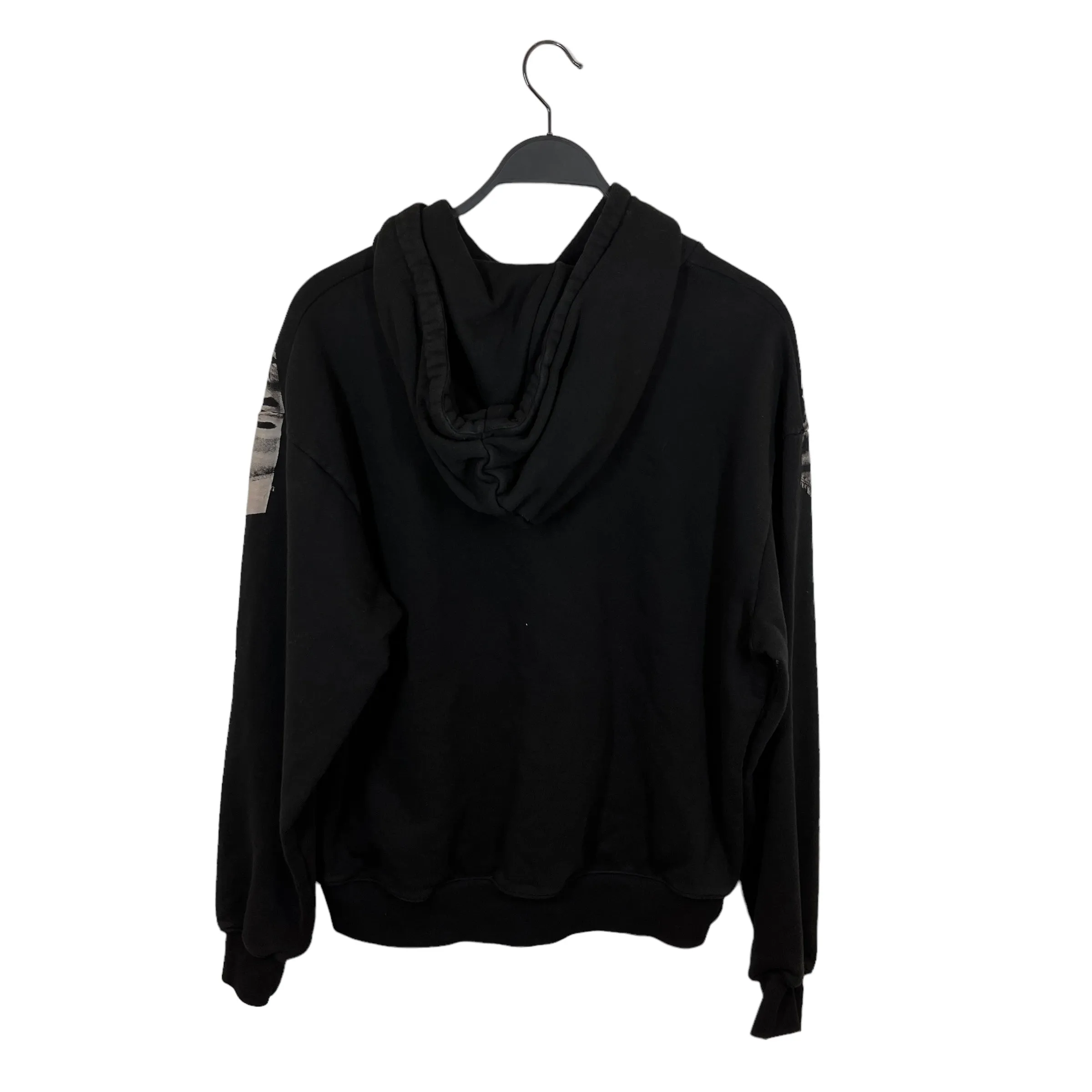 424(FourTwoFour)/Hoodie/M/Graphic/Cotton/BLK/american flag b/w
