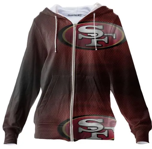 49ers Zip Up Hoodie