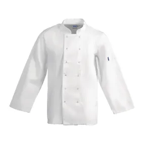 A134-XS Whites Vegas Unisex Chefs Jacket Long Sleeve White XS