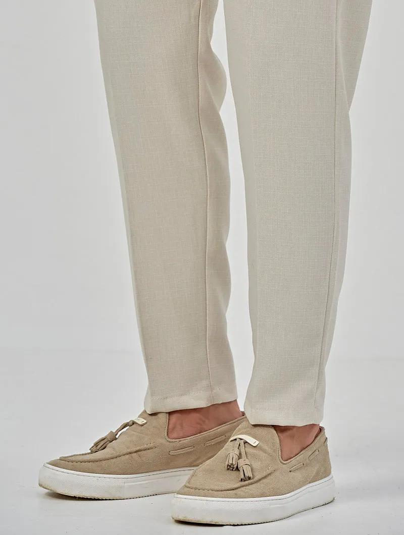 ABEL CASUAL PANTS IN CREAM