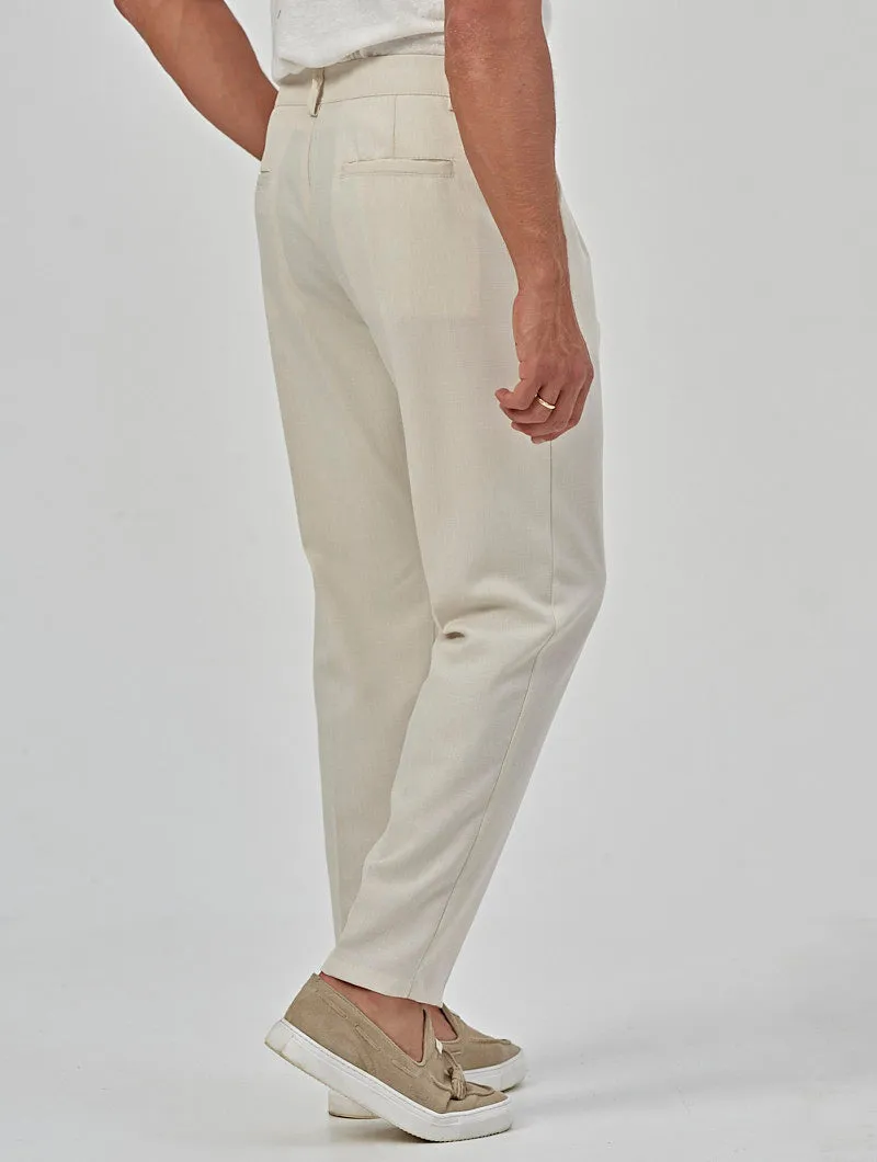 ABEL CASUAL PANTS IN CREAM