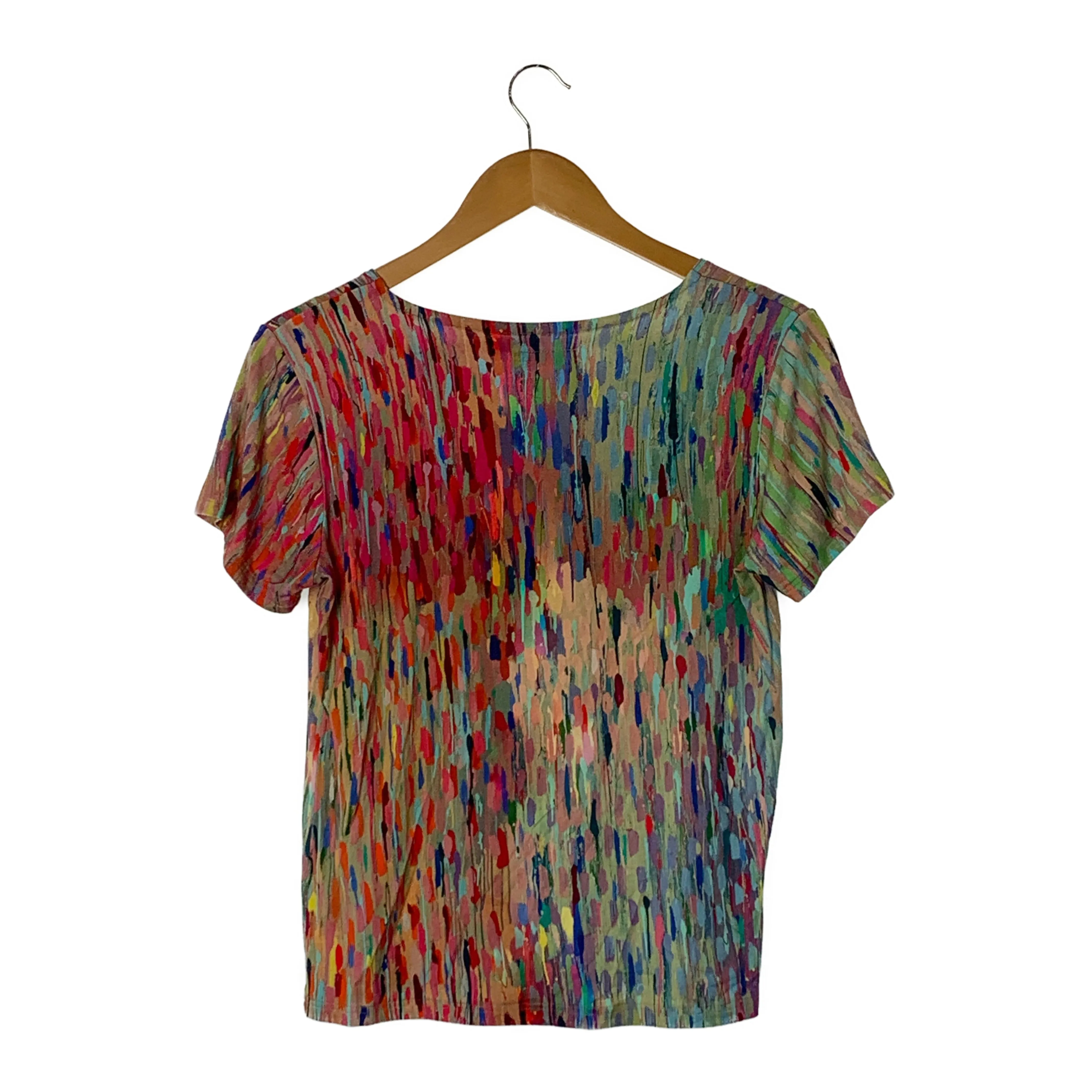agnes b./T-Shirt/3/Multicolor/Rayon/All Over Print/