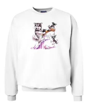 Alaskan Malamute - Toboggan - Caricature - Sweatshirt