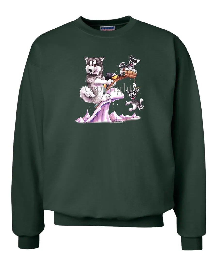 Alaskan Malamute - Toboggan - Caricature - Sweatshirt