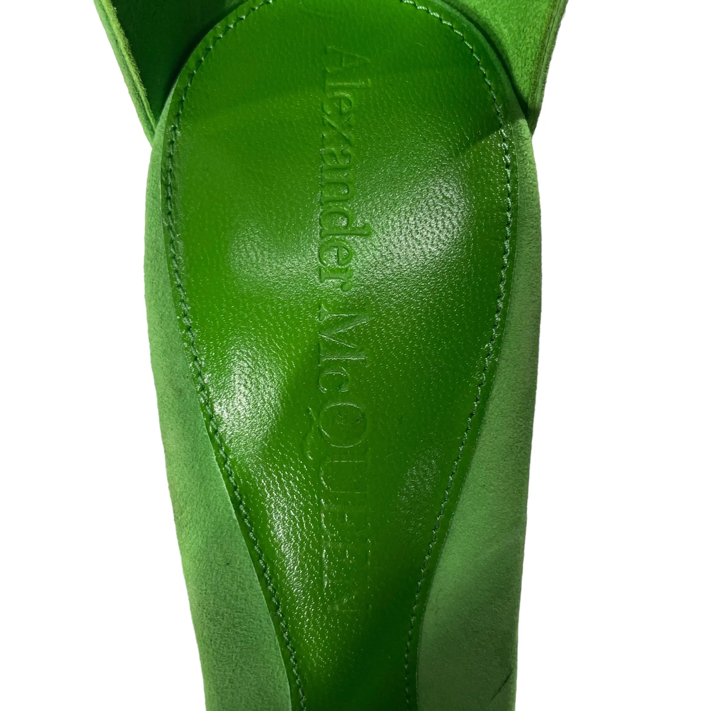 Alexander McQueen/Heels/EU 40/Leather/GRN/RHINESTONES