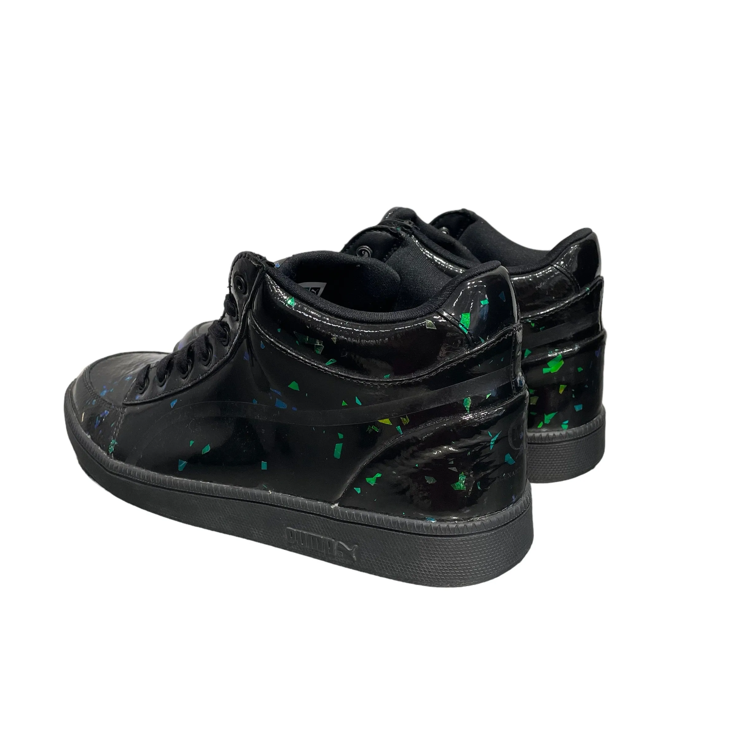 Alexander McQueen/PUMA/Hi-Sneakers/US 10.5/Leather/BLK/SERVE MID