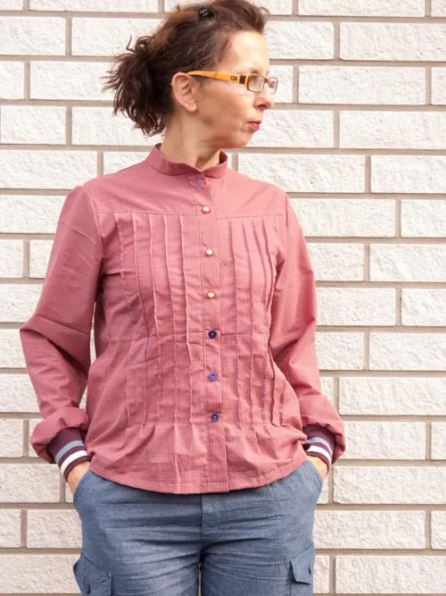 Anna- Bluse mit Biesen (Papierschnittmuster)