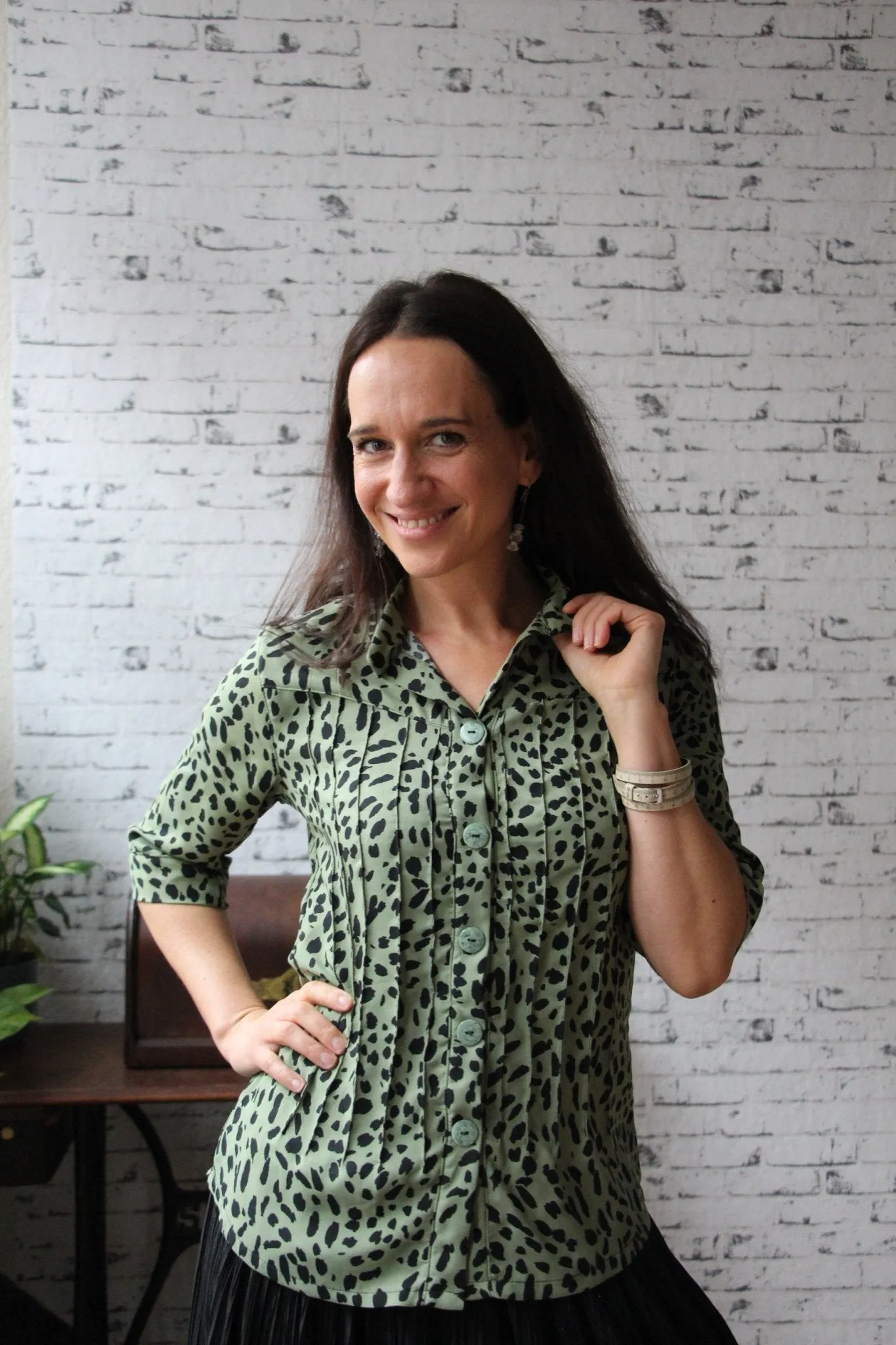 Anna- Bluse mit Biesen (Papierschnittmuster)