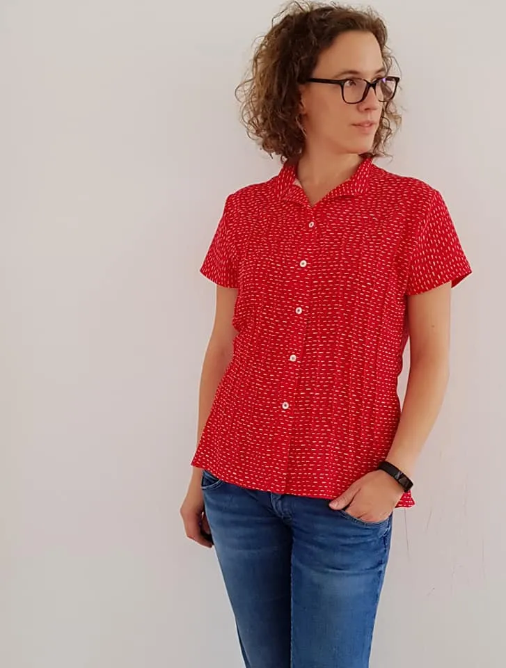 Anna- Bluse mit Biesen (Papierschnittmuster)