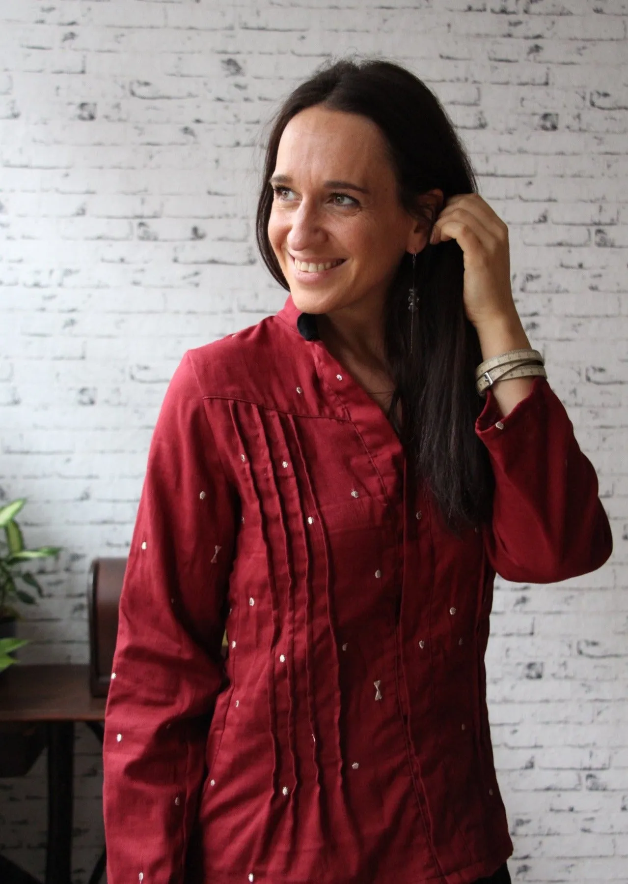 Anna- Bluse mit Biesen (Papierschnittmuster)