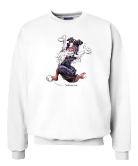 Australian Shepherd  Black Tri - Happy Dog - Sweatshirt