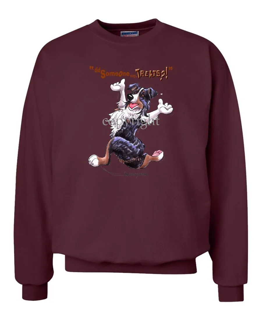 Australian Shepherd  Black Tri - Treats - Sweatshirt