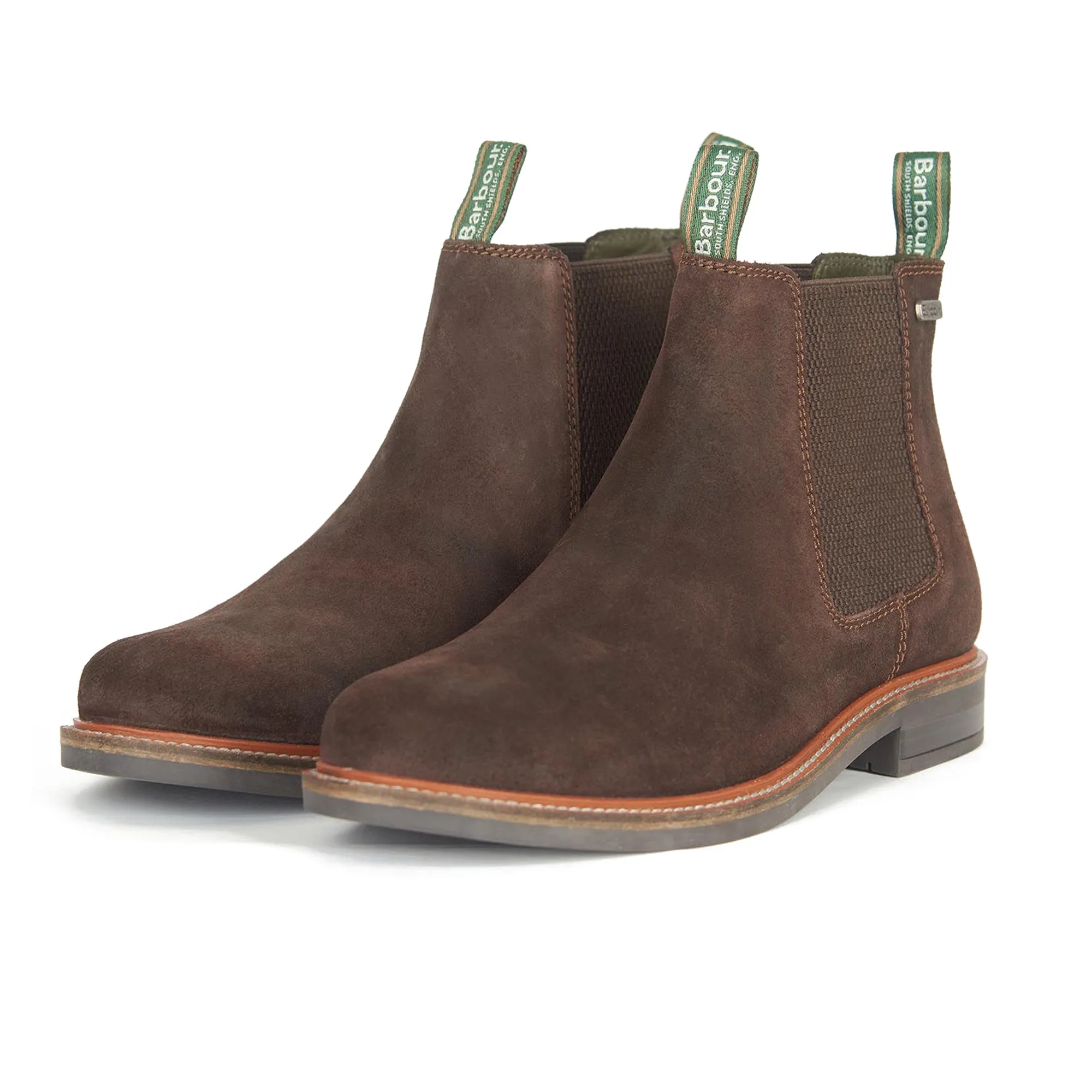 Barbour Farsley Chelsea Boot - Choco Suede