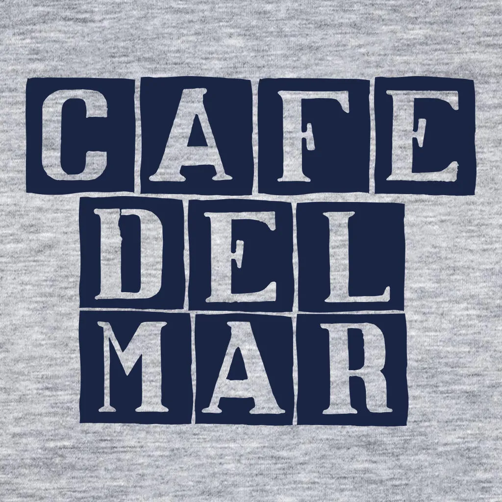 Café del Mar Blue Tile Logo Women's Casual T-Shirt