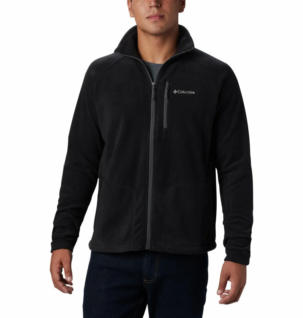 Columbia Mens Fast Trek II Full Zip Regular Fit Fleece-BLACK
