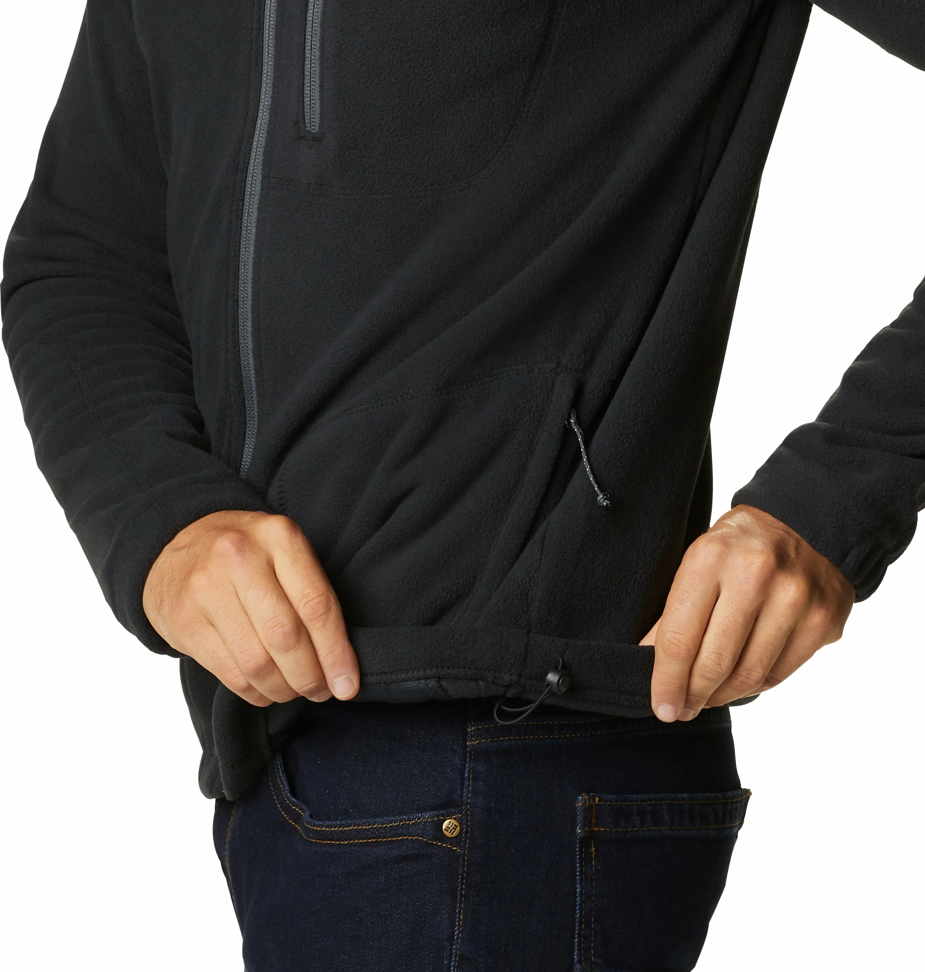 Columbia Mens Fast Trek II Full Zip Regular Fit Fleece-BLACK