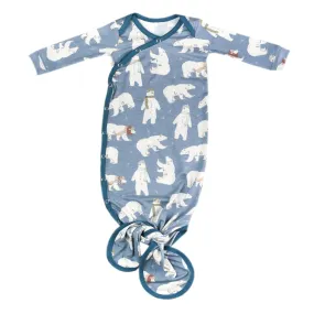 Copper Pearl - Newborn Knotted Gown - Polar