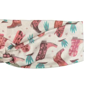 Cowgirl Boot Knotties Headband