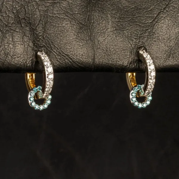 Diamond Huggie Hoops