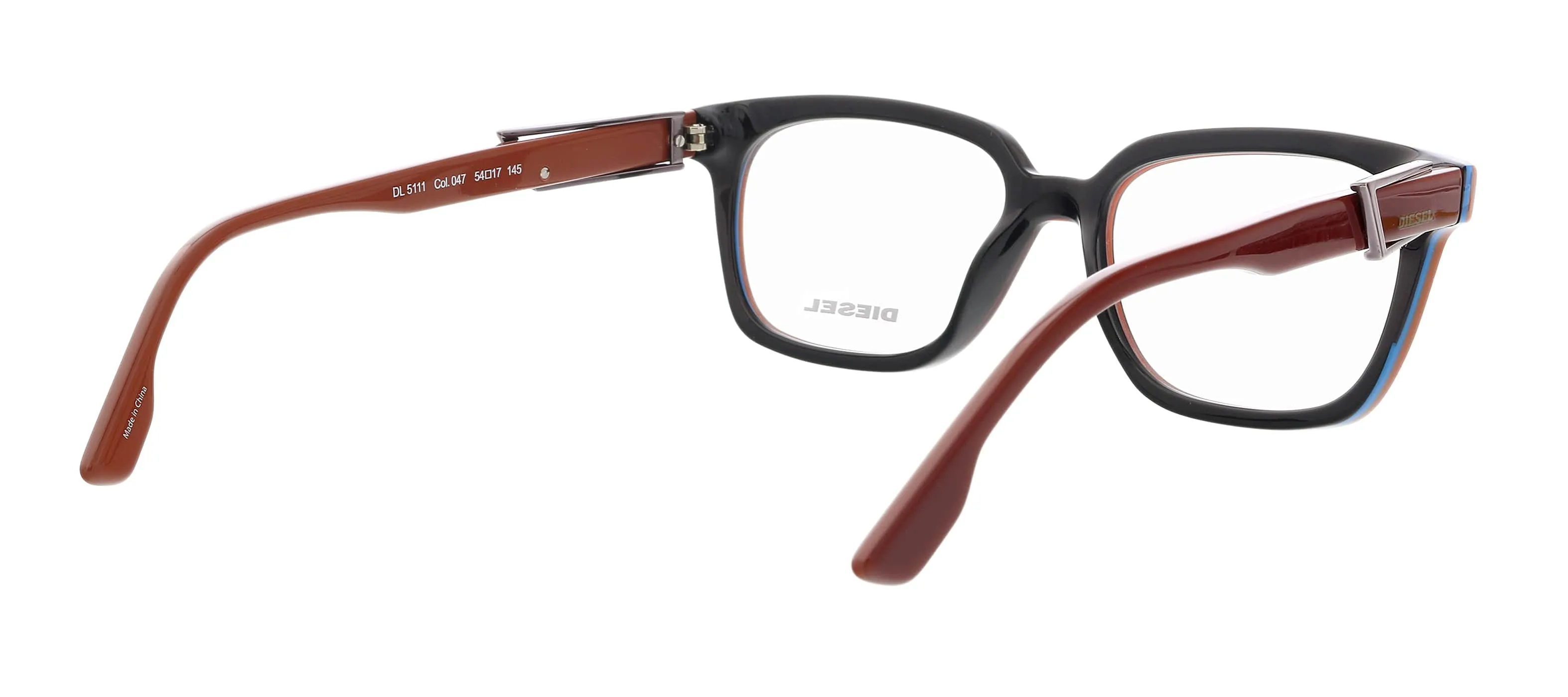 Diesel DL5111 Light Brown Modified Square Eyeglasses
