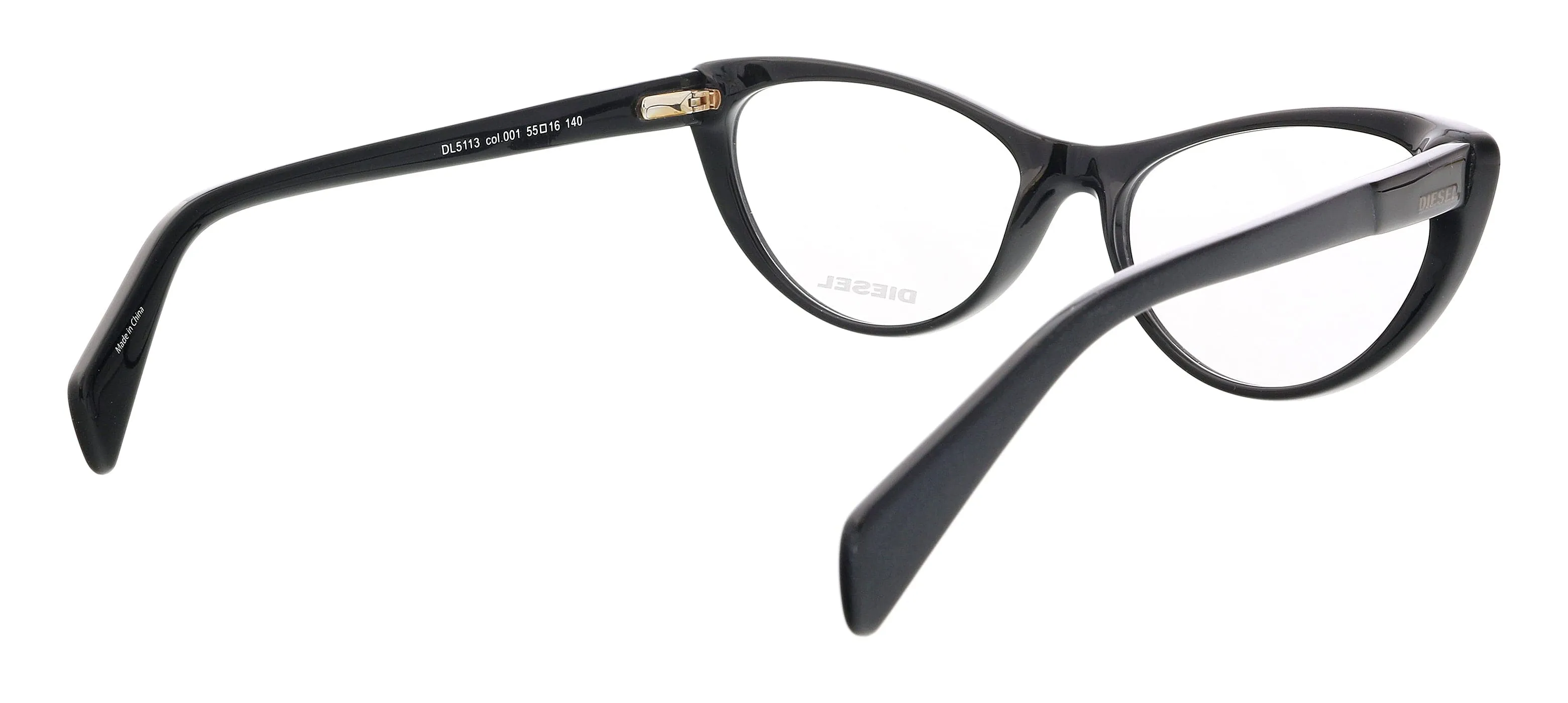 Diesel DL5113 Black Classic Cateye Eyeglasses