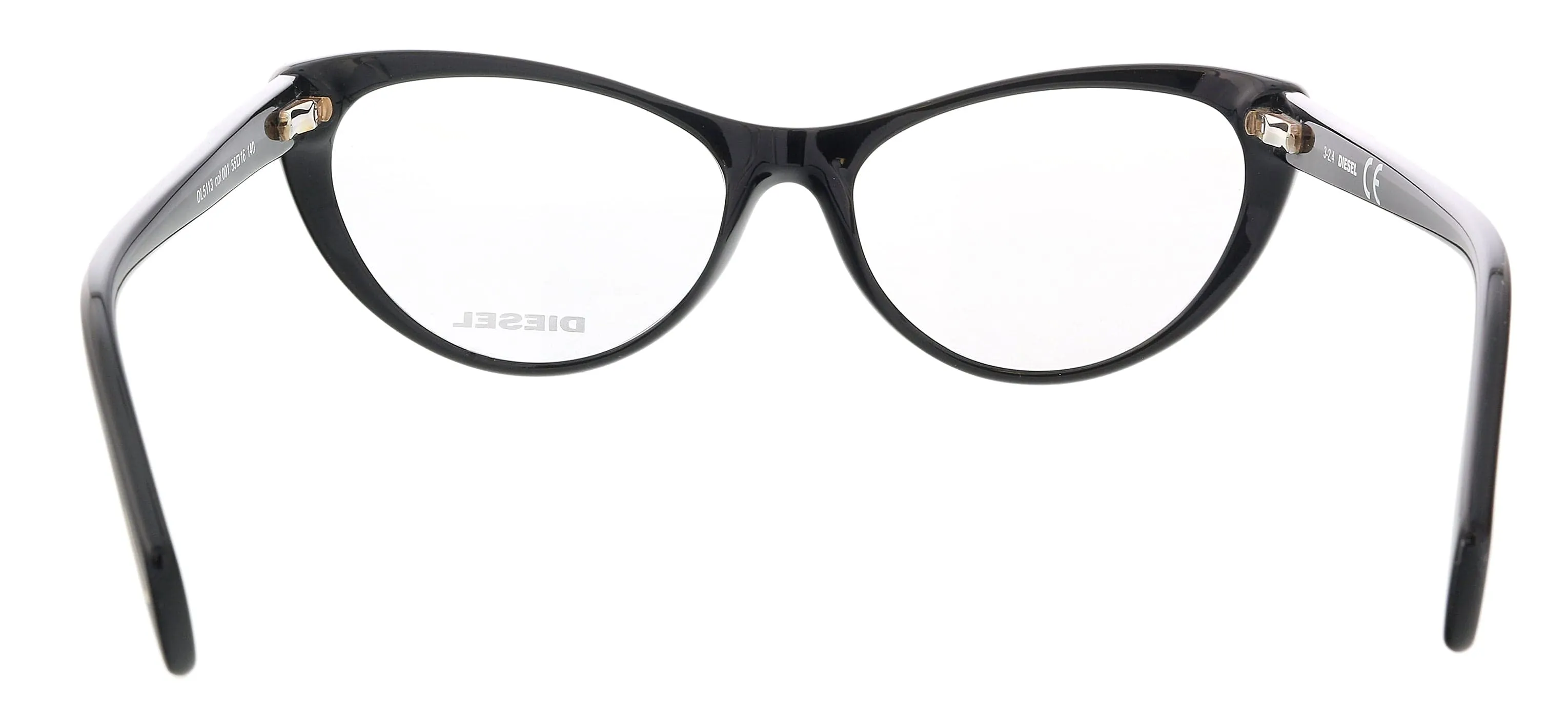 Diesel DL5113 Black Classic Cateye Eyeglasses