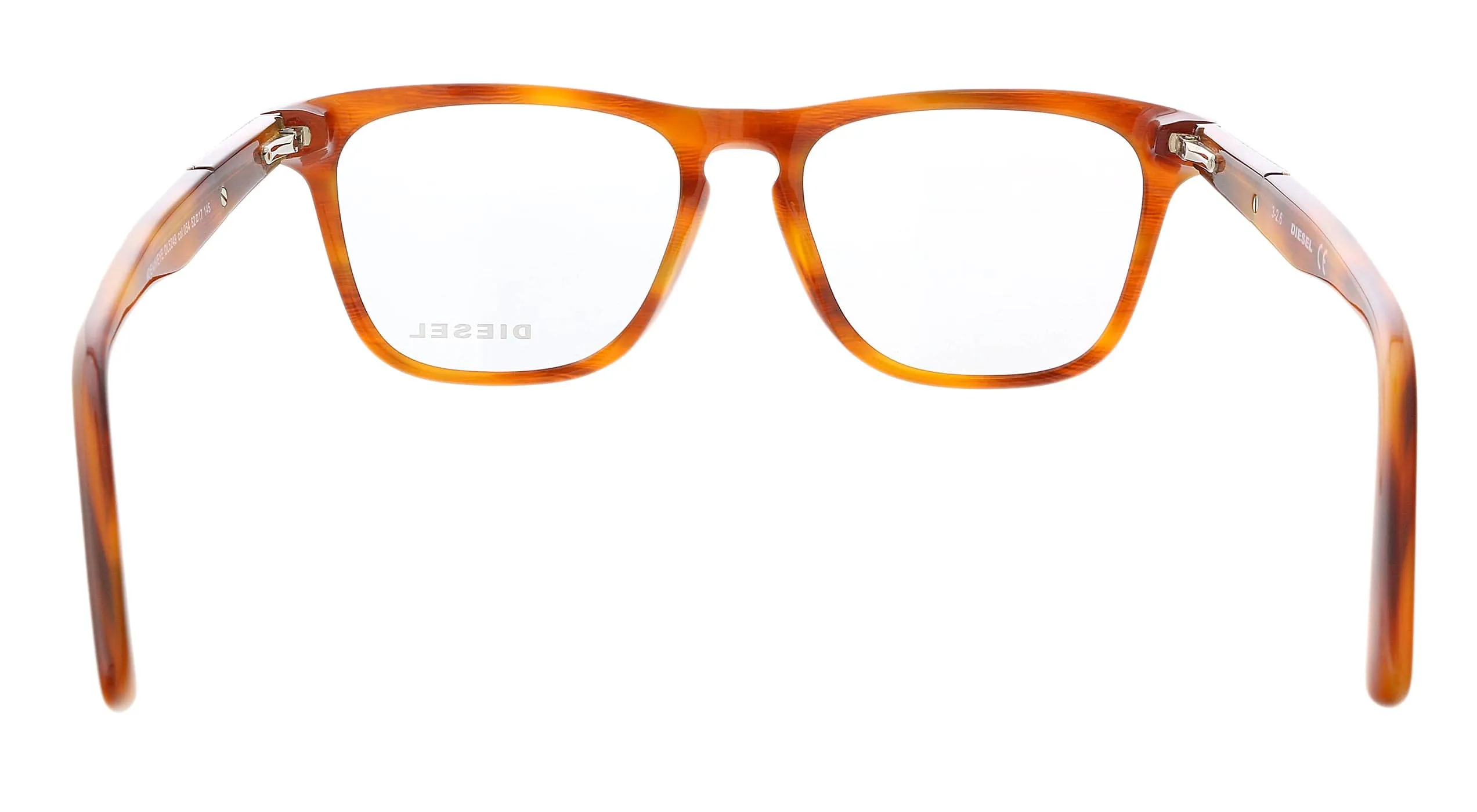 Diesel DL5249 Red Havana Square Eyeglasses