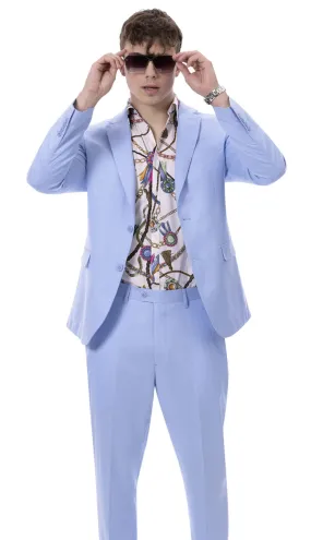 EJ Samuel M2792-BLU Mens Suit