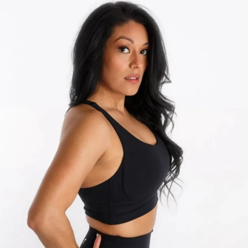 Endurance Sport Cross Bra- Jet Black