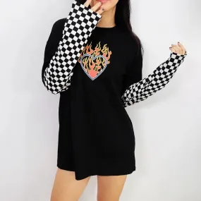 Flaming Heart Sweatshirt ♥️🔥