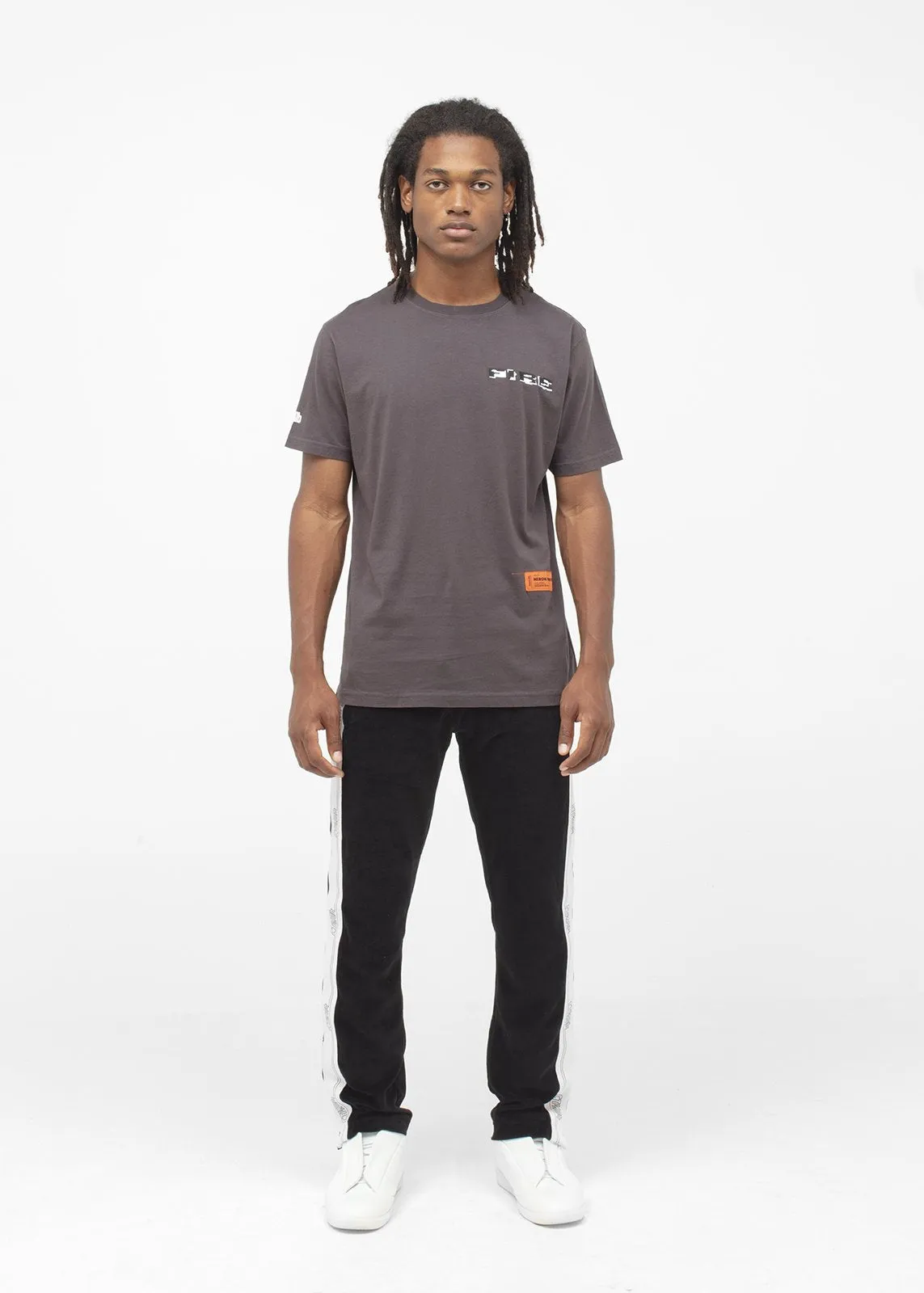 HERON PRESTON: HERON FIRE SS TEE [CHARCOAL]