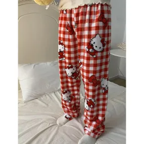 Kawaii Hello Kitty Plush Pajama Pants