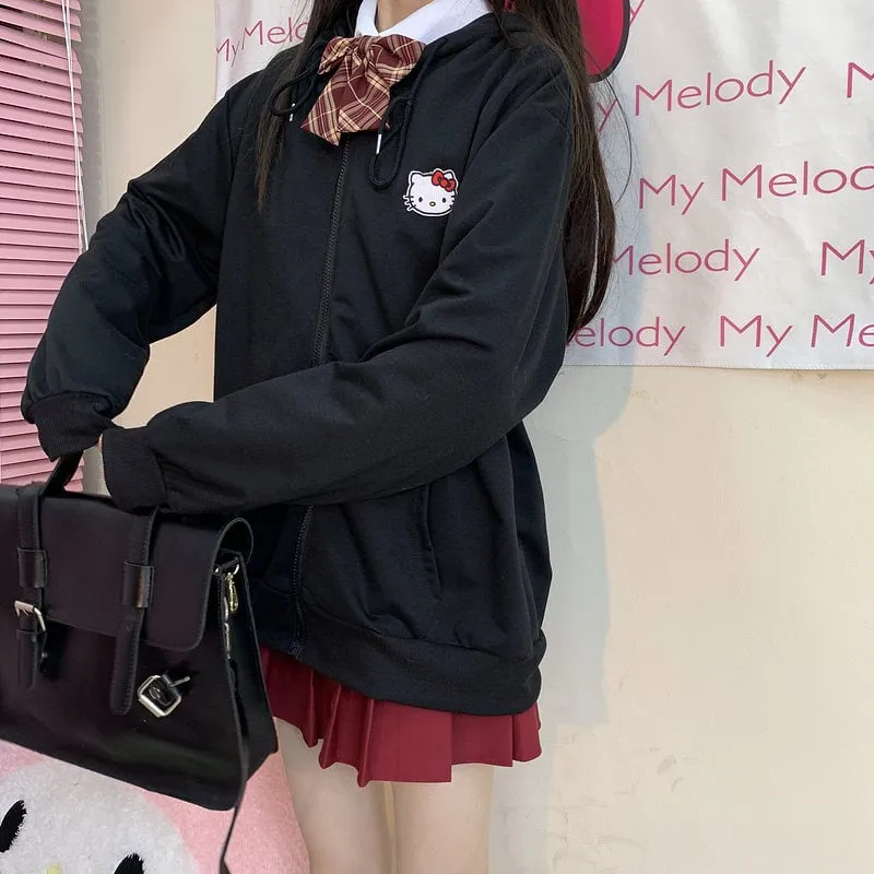 Kawaii Japanese Kitty Cat Hooded Sweater