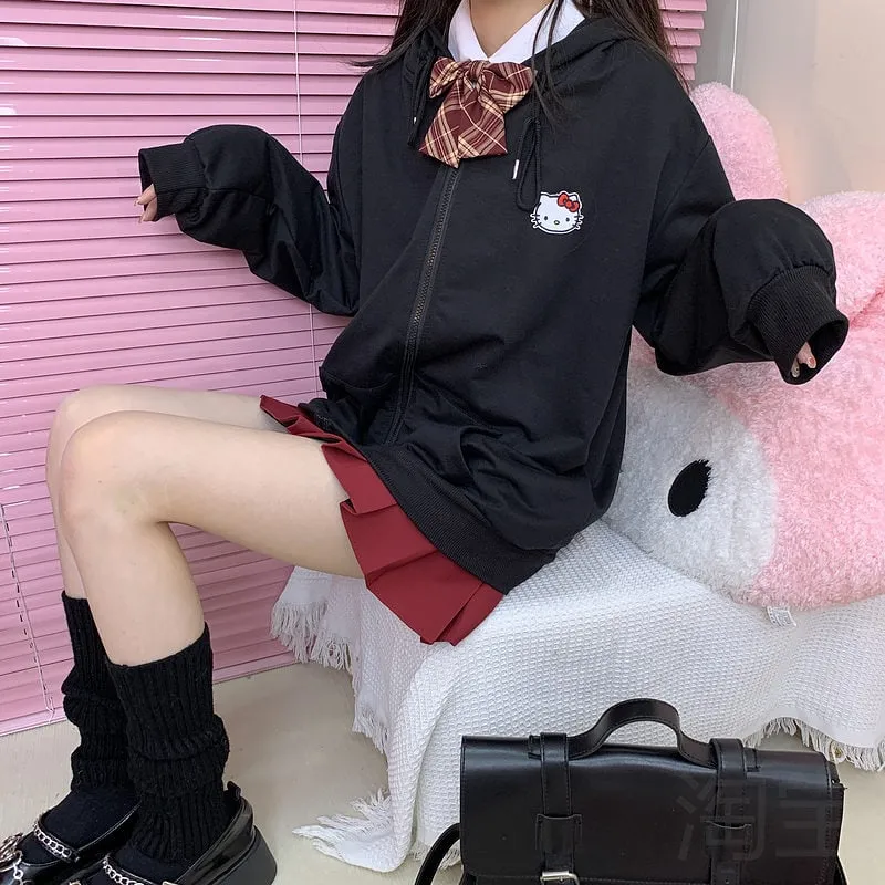 Kawaii Japanese Kitty Cat Hooded Sweater