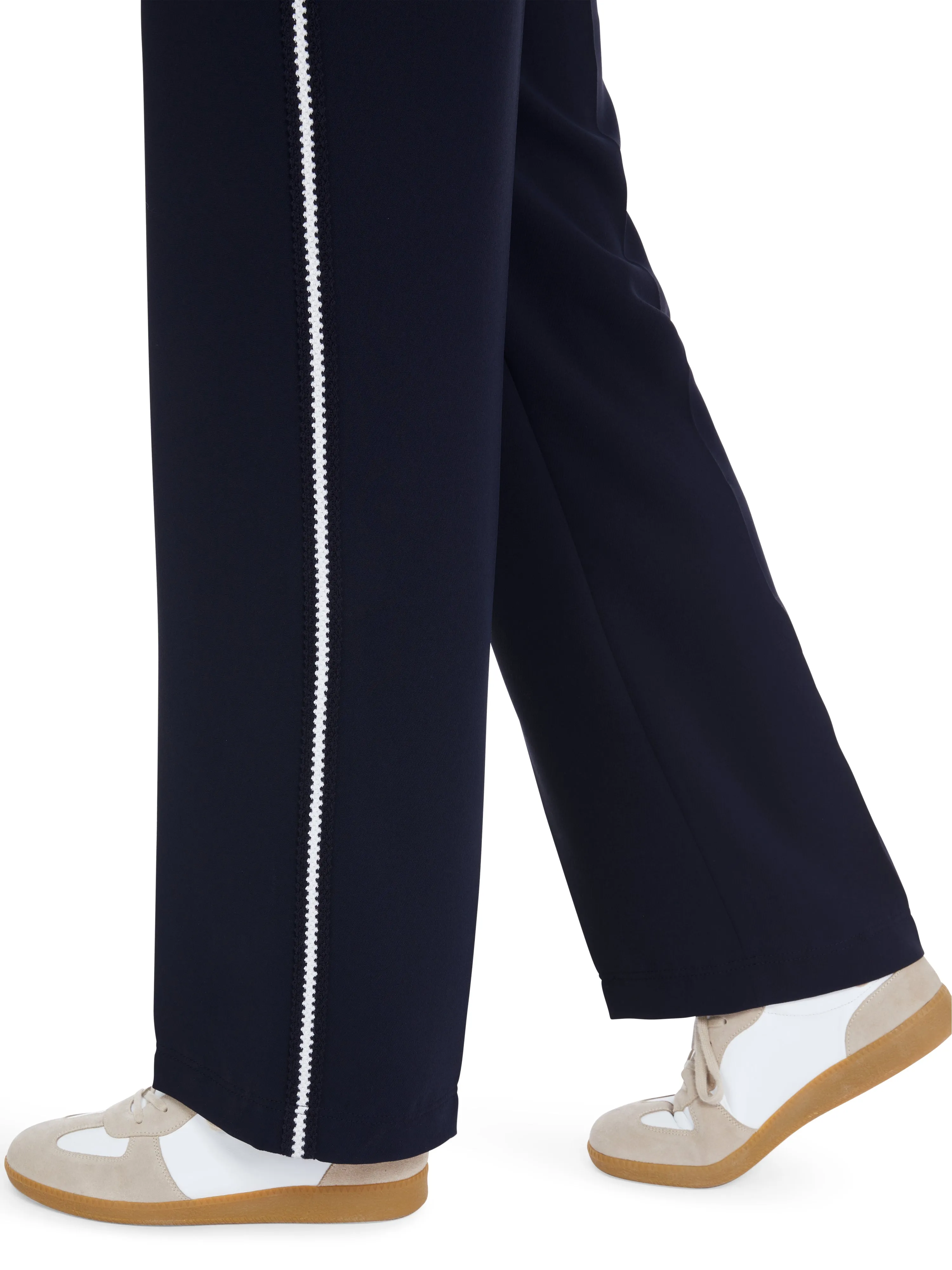 MARC CAIN Navy Pull-Up Trousers