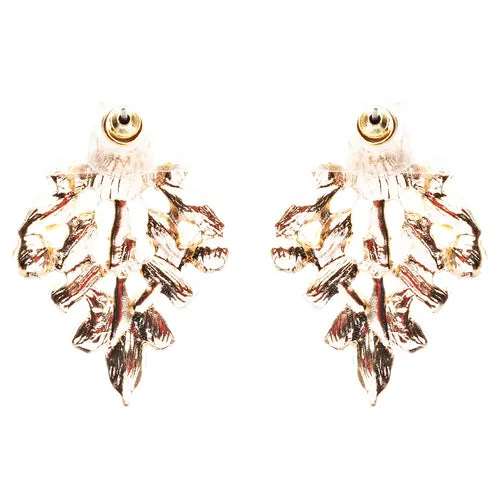 Modern Fashion Crystal Rhinestone Attractive Tear Drop Earrings E807 Yellow