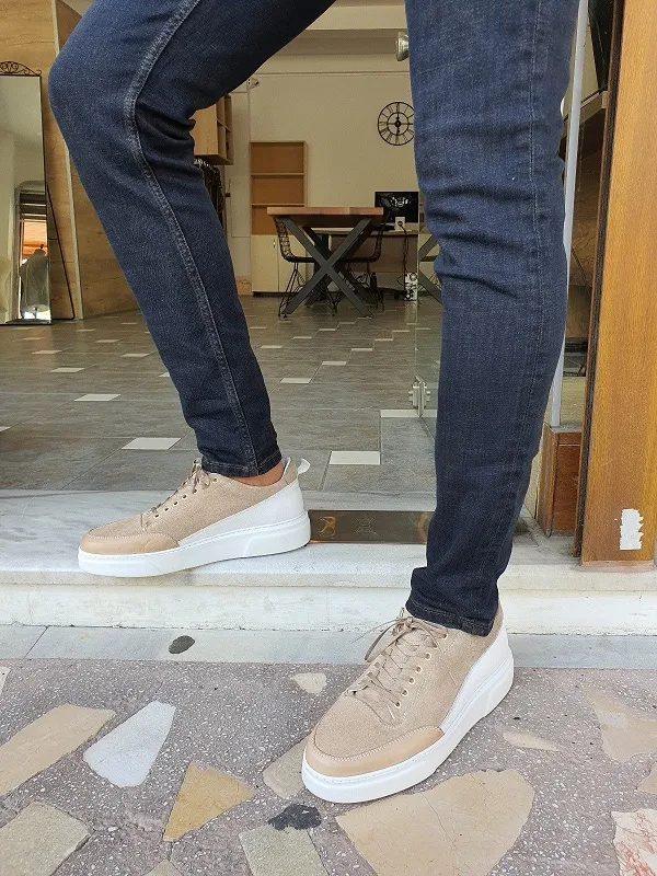Navy Blue Slim Fit Ripped Jeans for Men by GentWith.com