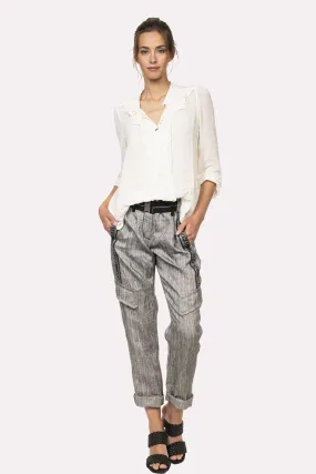 Original Belted Pants - Grey Melange