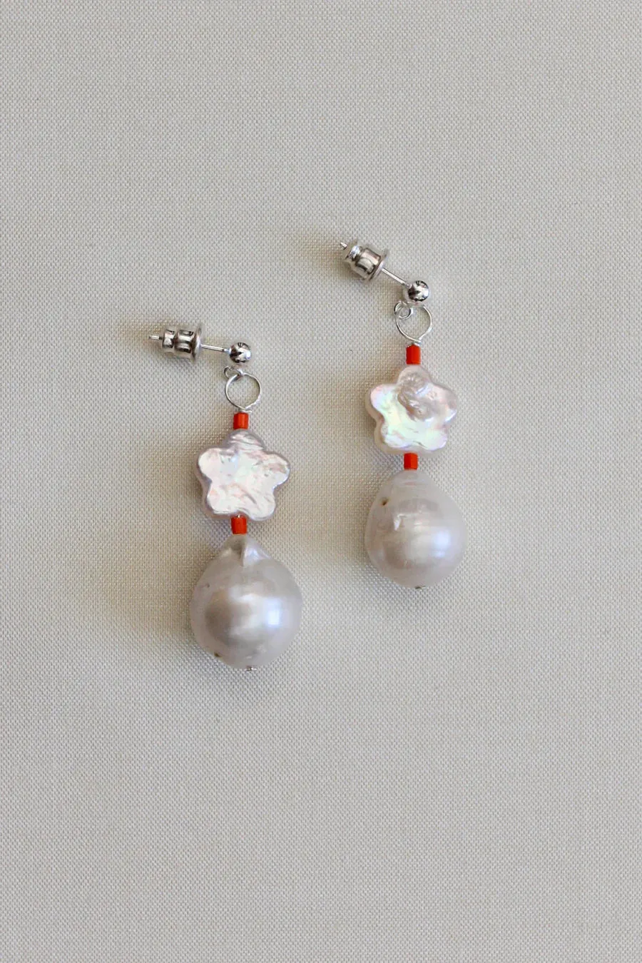 Par Moi - Fleurs Earrings - Fuego