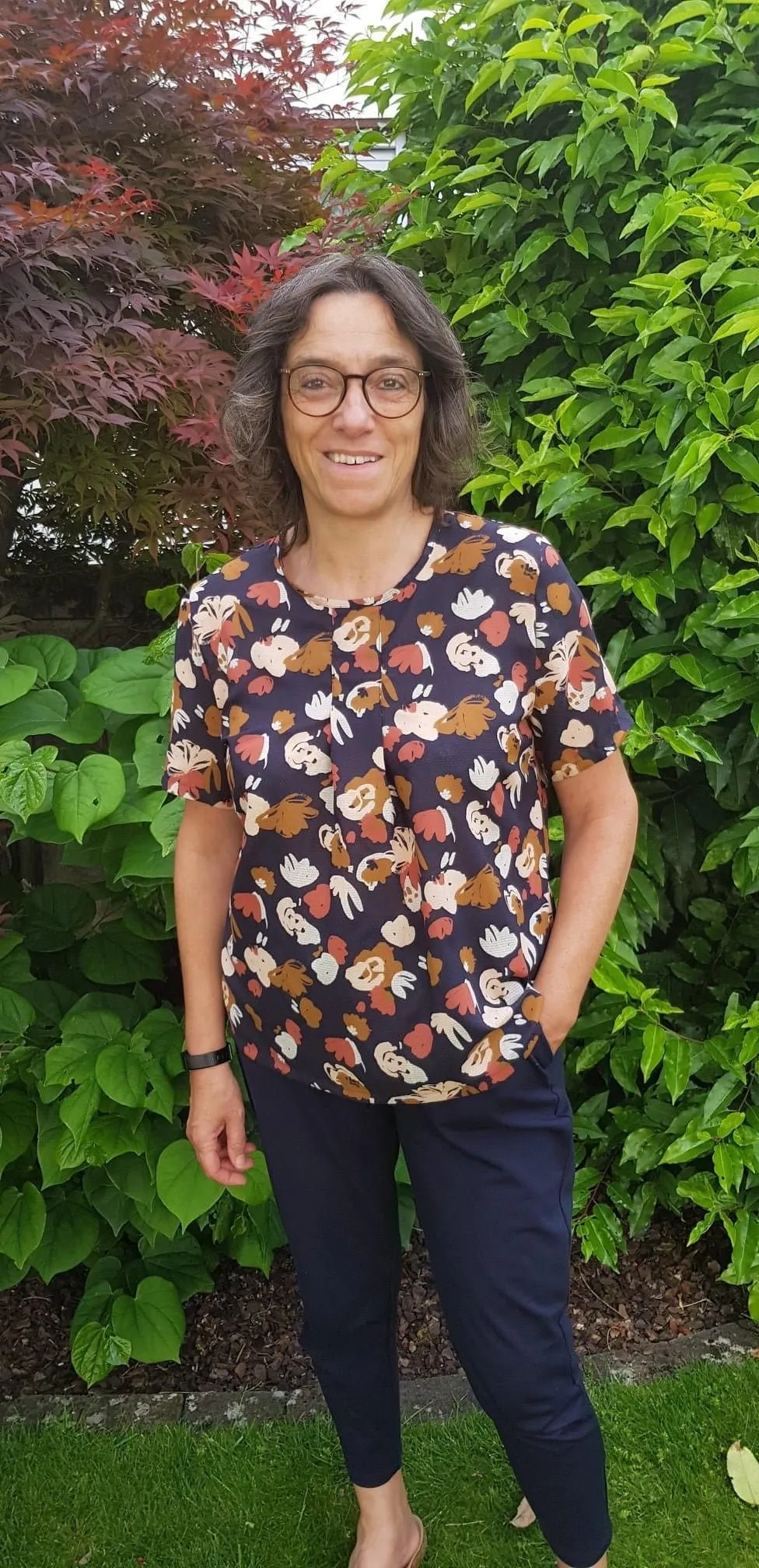 Paula - klassische Bluse mit cooler Quetschfalte (Papierschnittmuster)