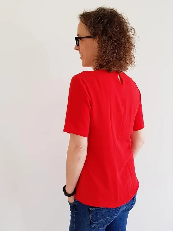 Paula - klassische Bluse mit cooler Quetschfalte (Papierschnittmuster)