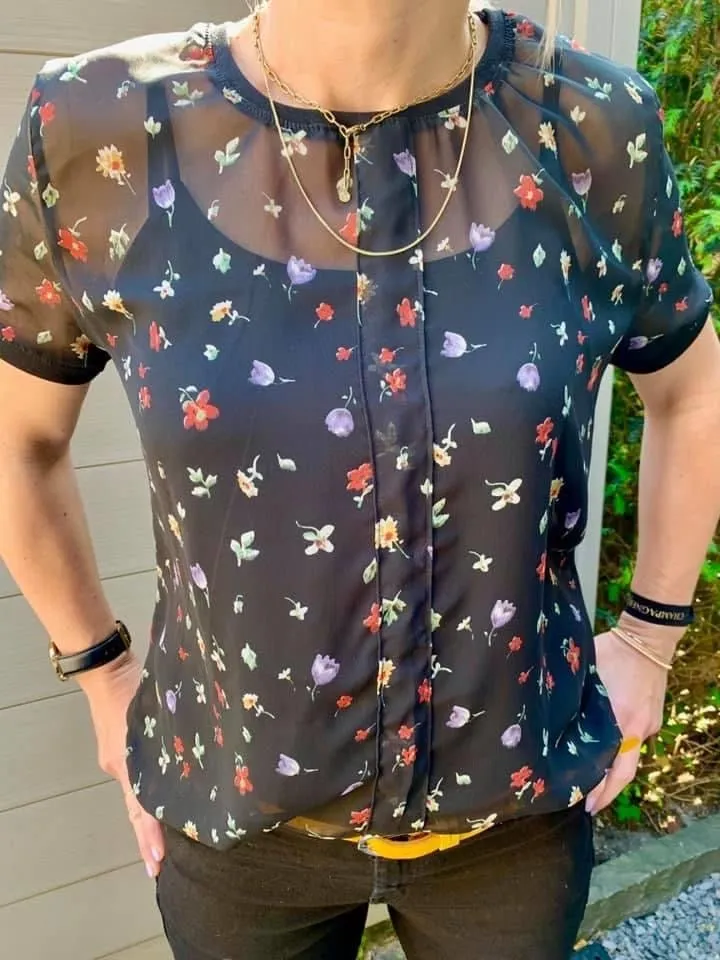 Paula - klassische Bluse mit cooler Quetschfalte (Papierschnittmuster)