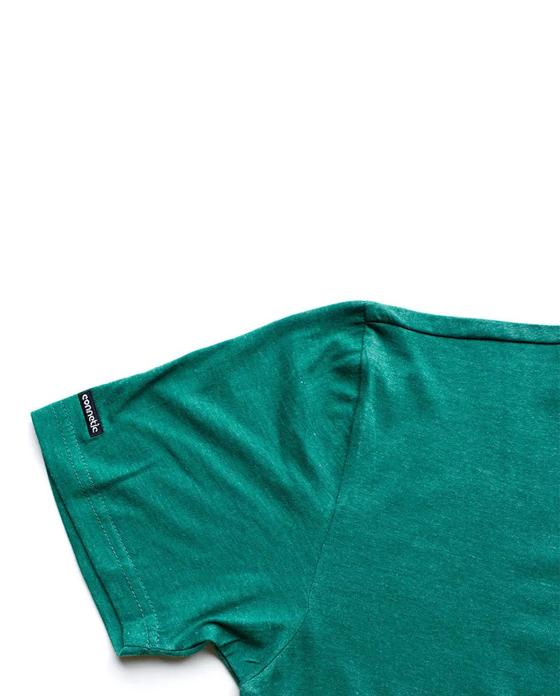 Premium V-neck Tee - Forest Green
