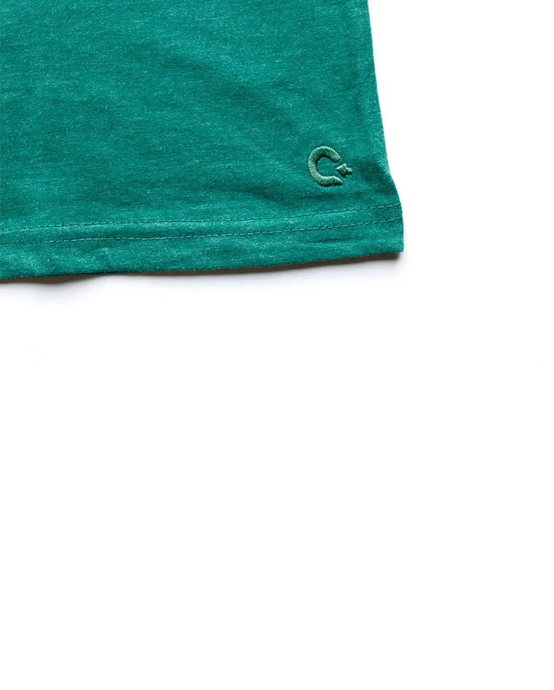 Premium V-neck Tee - Forest Green