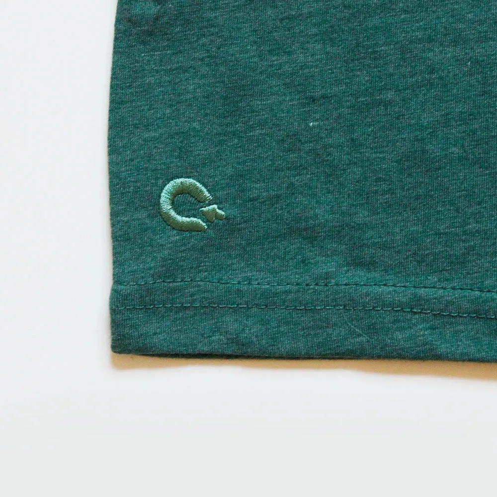 Premium V-neck Tee - Forest Green