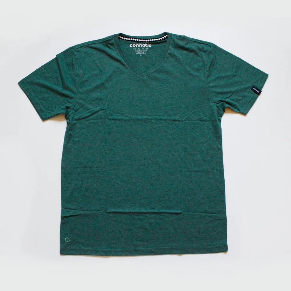 Premium V-neck Tee - Forest Green