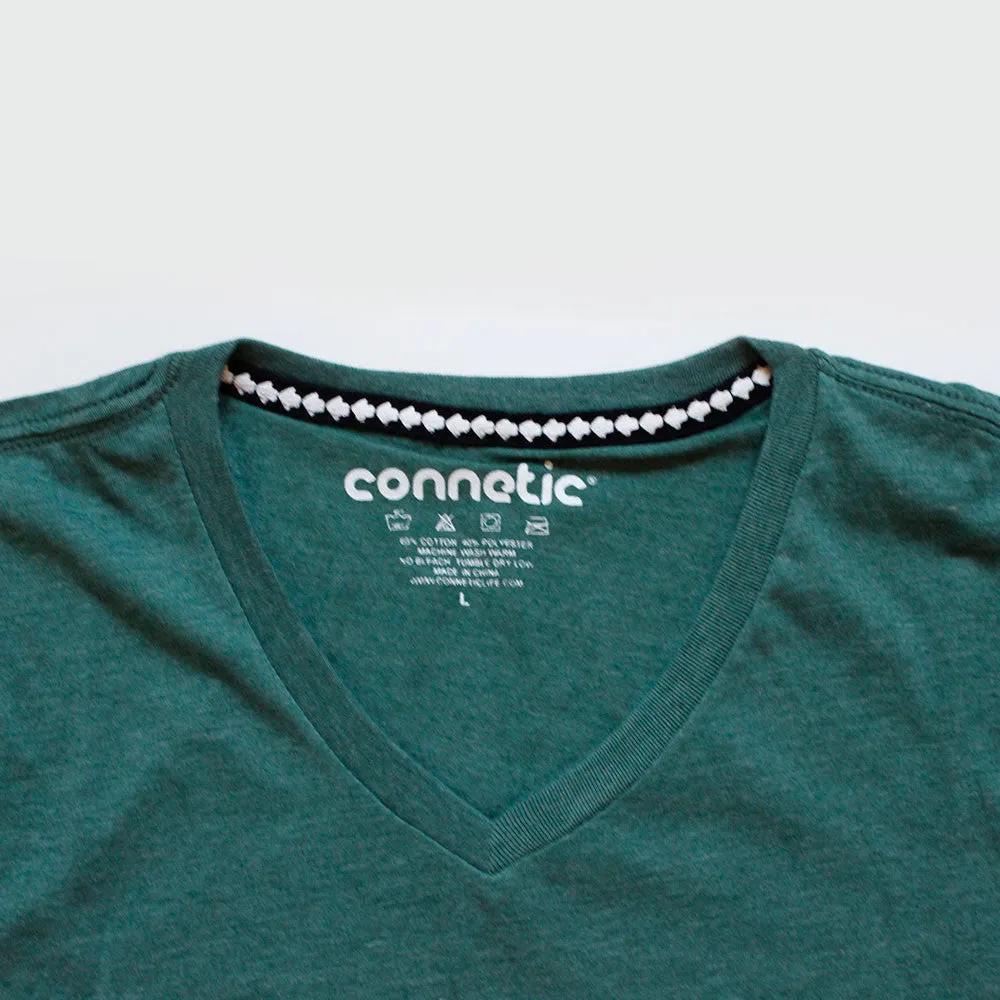 Premium V-neck Tee - Forest Green